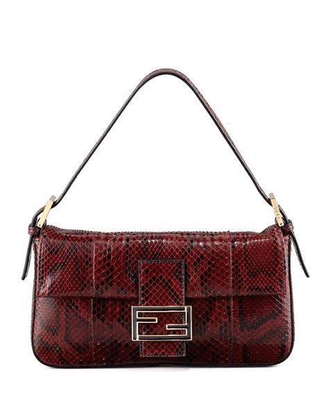 fendi python baguette|fendi baguette monogram.